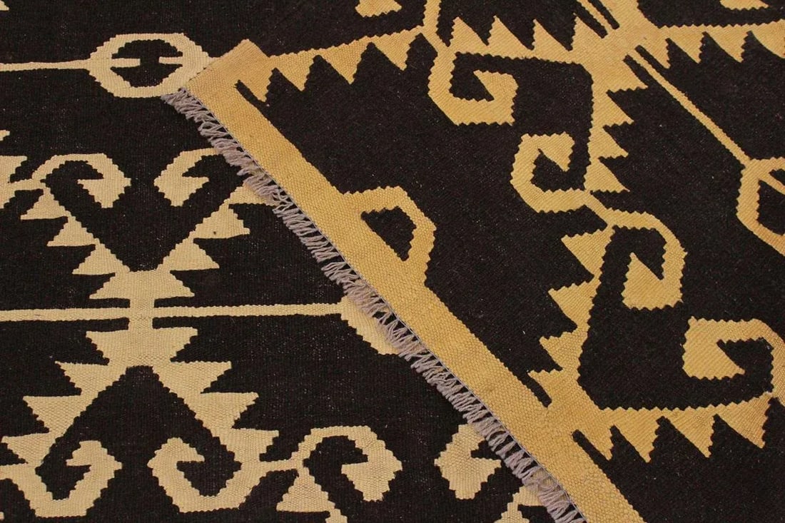 Bohemian Tribal Kilim Hand-Woven Wool Rug - 7' * 9'7'' - 7