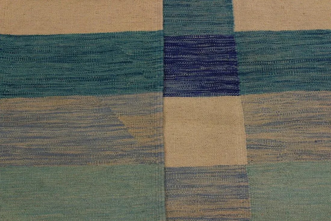 Abstract Tribal Hand-Woven Wool Kilim - 5'5'' * 7'10'' - 7