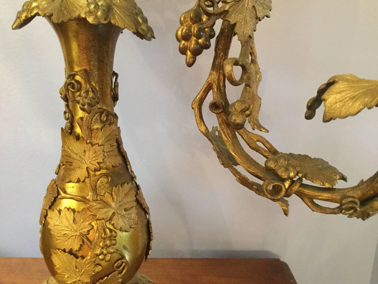 Antique French Bronze Lamps - a Pair - 4