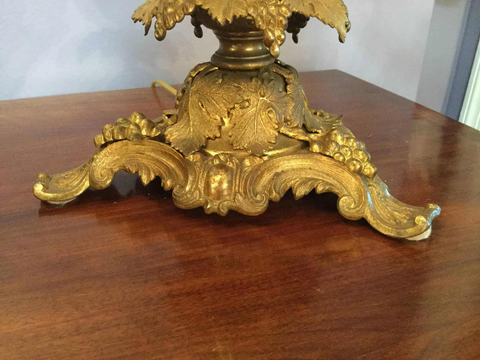 Antique French Bronze Lamps - a Pair - 6