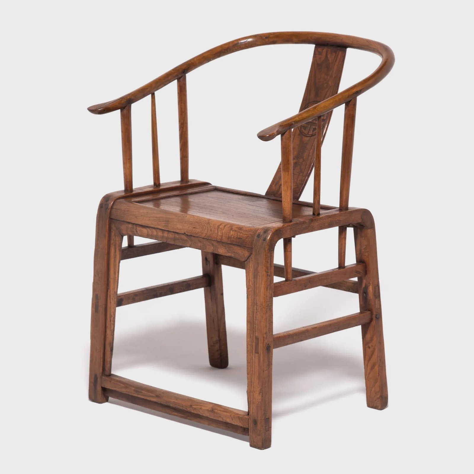 Provincial Chinese Round Back Chair, C. 1850 - 5