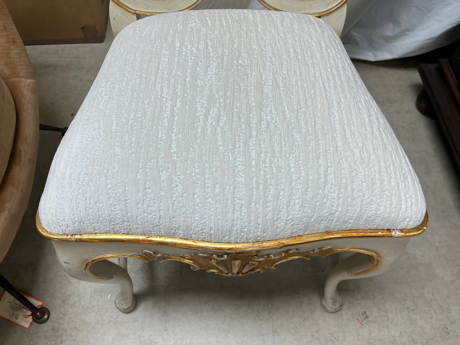 1920s Antique Italian Painted and Gilt Chair - 4