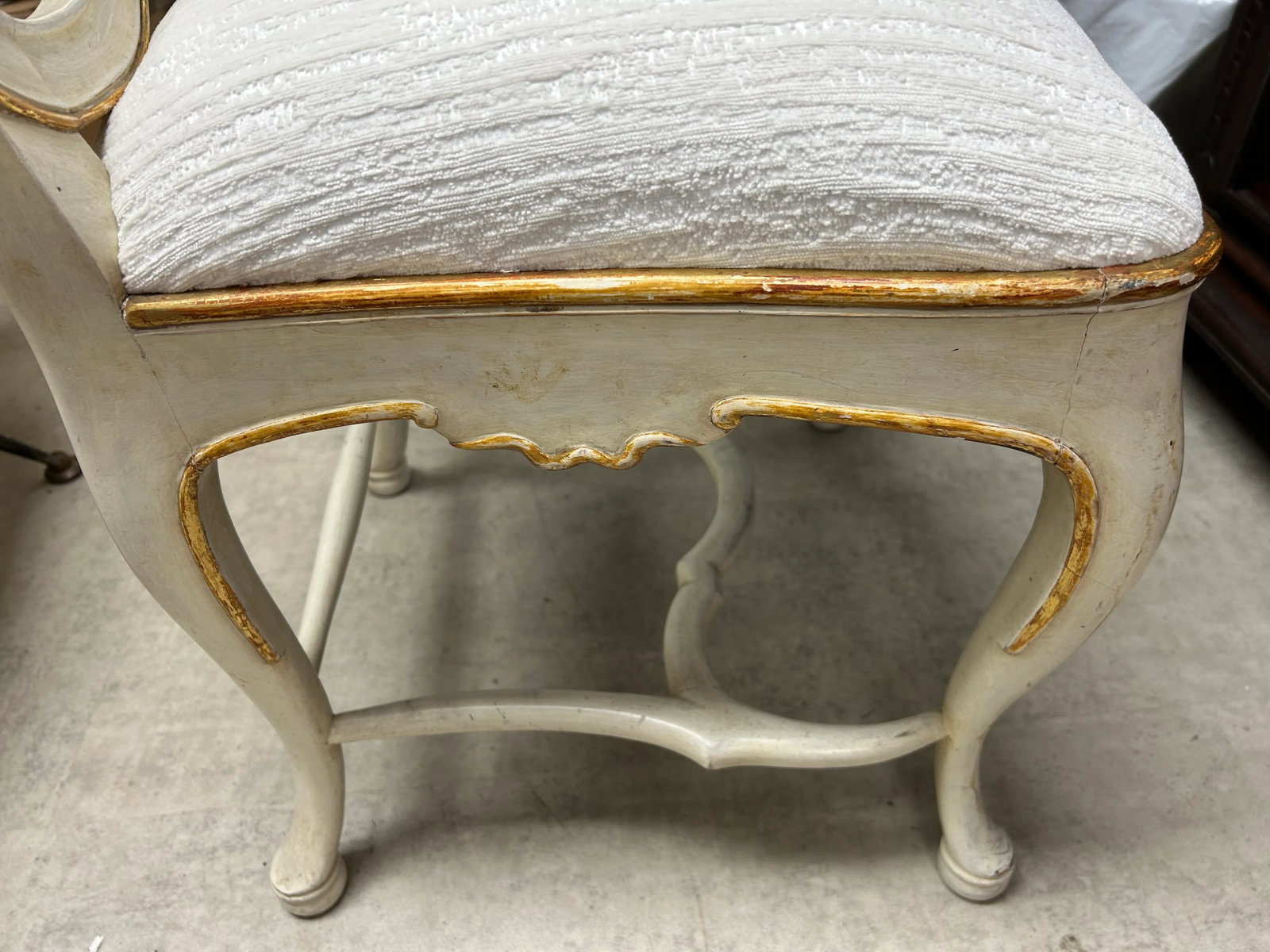 1920s Antique Italian Painted and Gilt Chair - 7