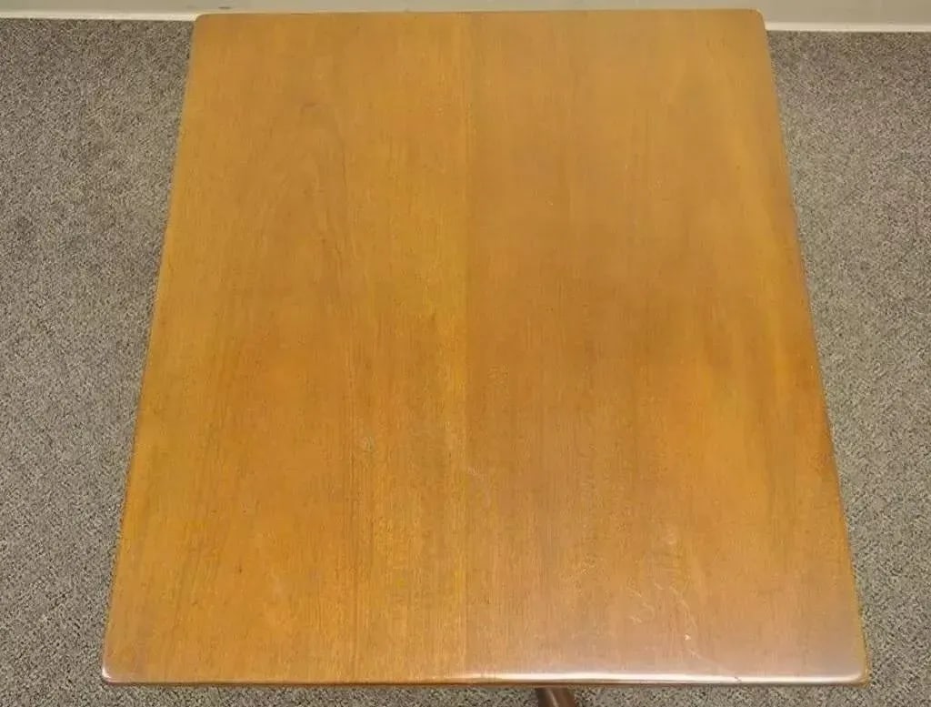 Mid 20th Century Kittinger Williamsburg Adaption Colonial Queen Anne Cherry Square Side Tea Table - 3