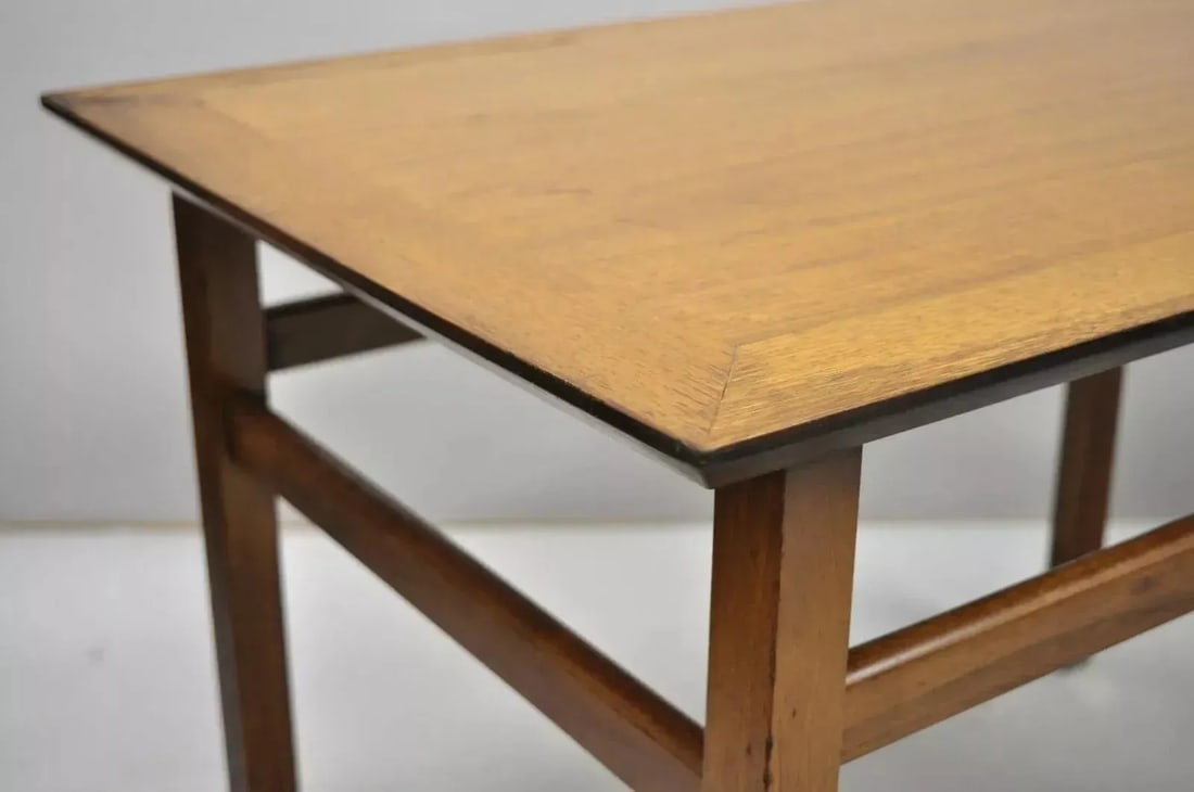 Mid 20th Century Mid Century Modern Walnut & Brass American of Martinsville End Tables - a Pair - 7