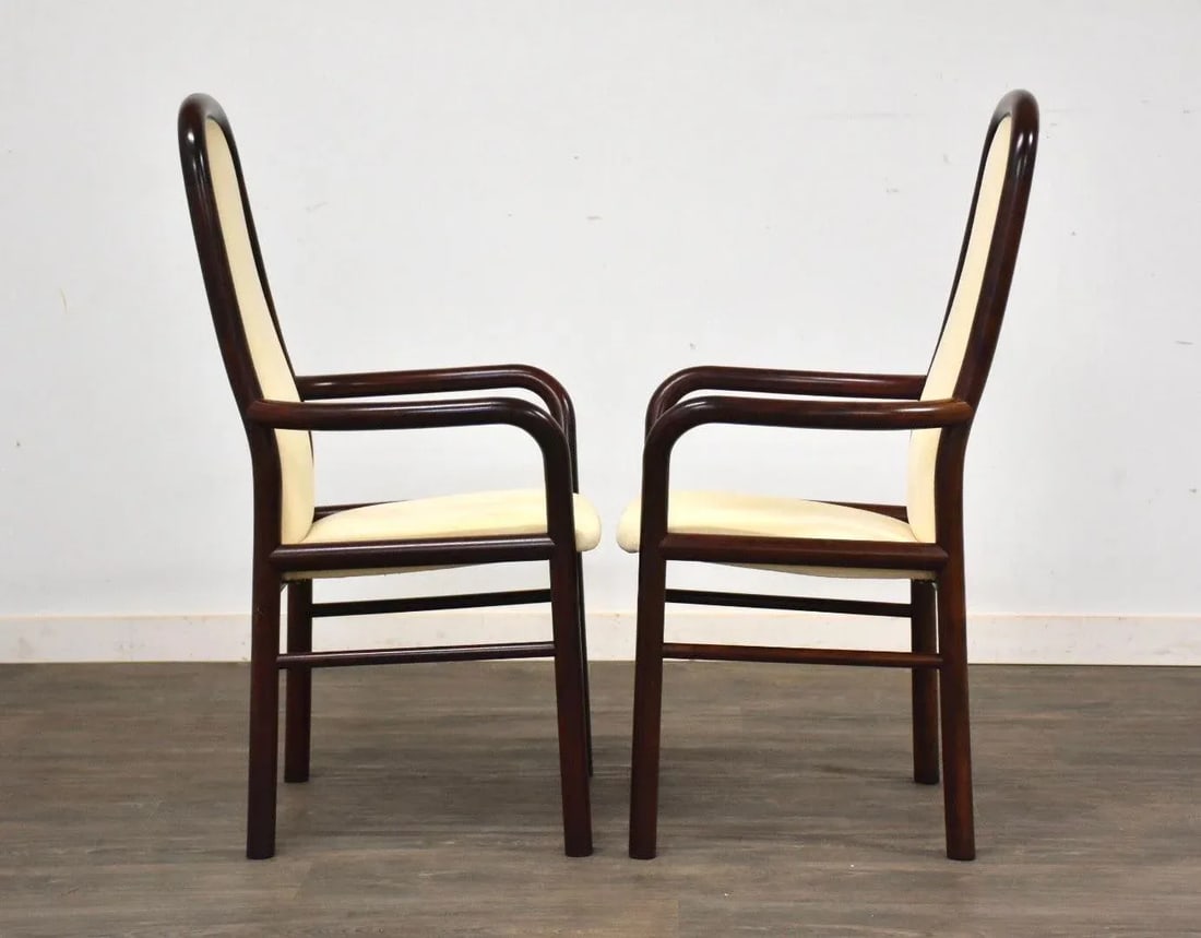 1970s Rosewood Color Dining Arm Chairs by Boltinge - a Pair - 2