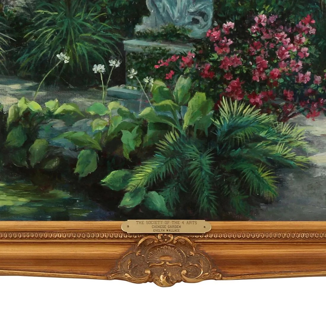 The Society of the 4 Arts Chinese Garden Framed Print by Evelyn Wallace - 3