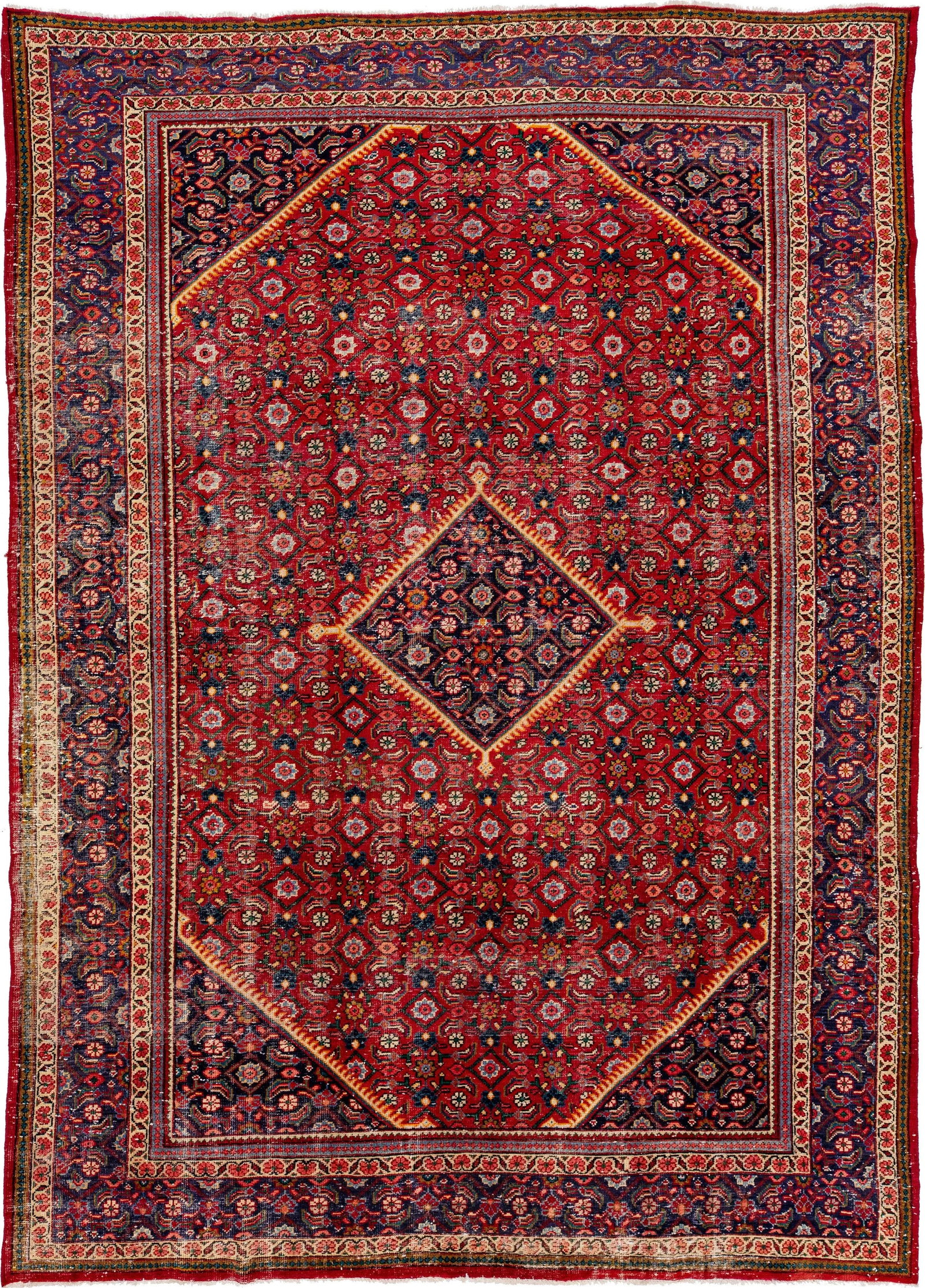 Mid-20th Century Vintage Mahal Wool Rug - 2