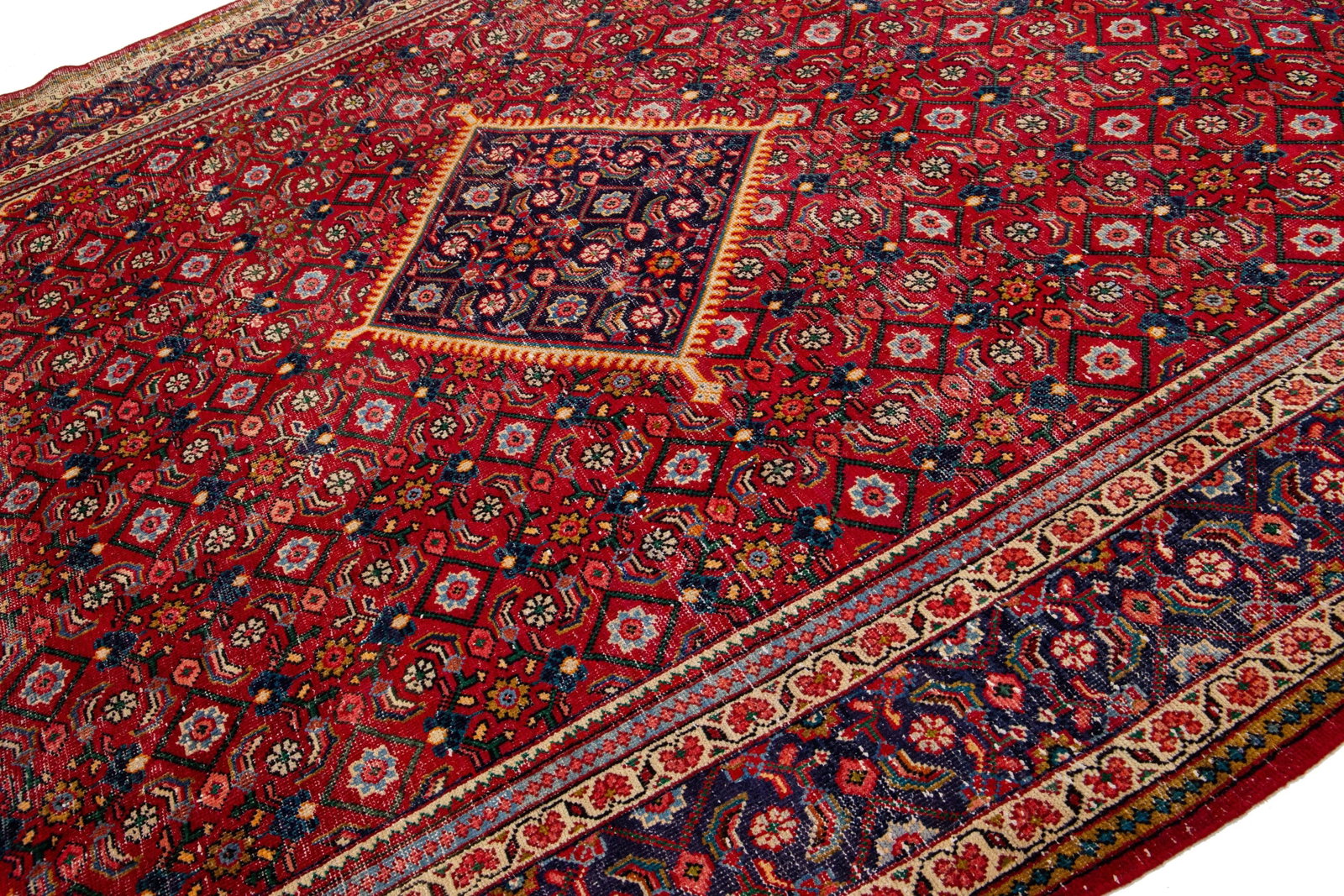 Mid-20th Century Vintage Mahal Wool Rug - 3