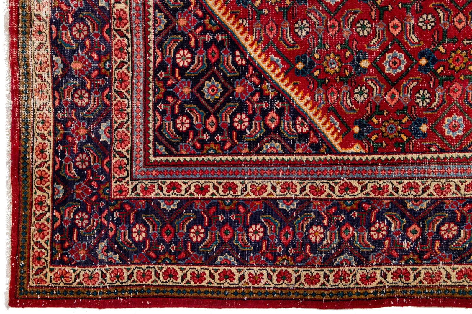 Mid-20th Century Vintage Mahal Wool Rug - 5