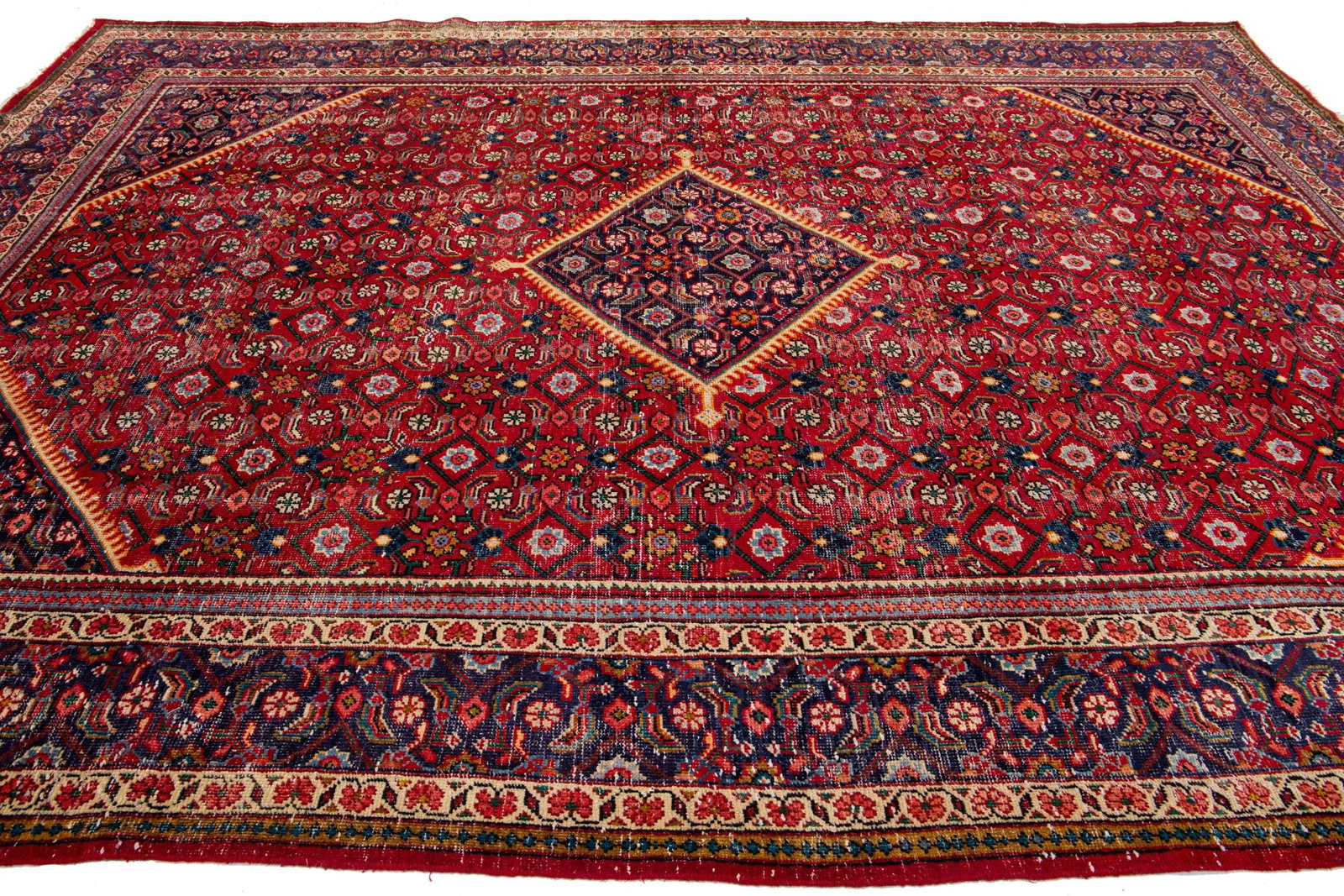 Mid-20th Century Vintage Mahal Wool Rug - 6