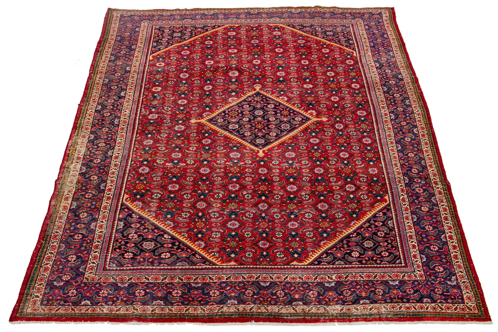 Mid-20th Century Vintage Mahal Wool Rug - 7