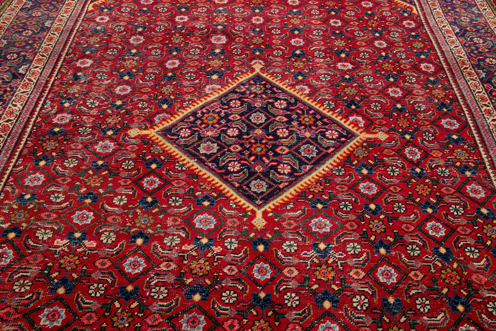 Mid-20th Century Vintage Mahal Wool Rug - 8