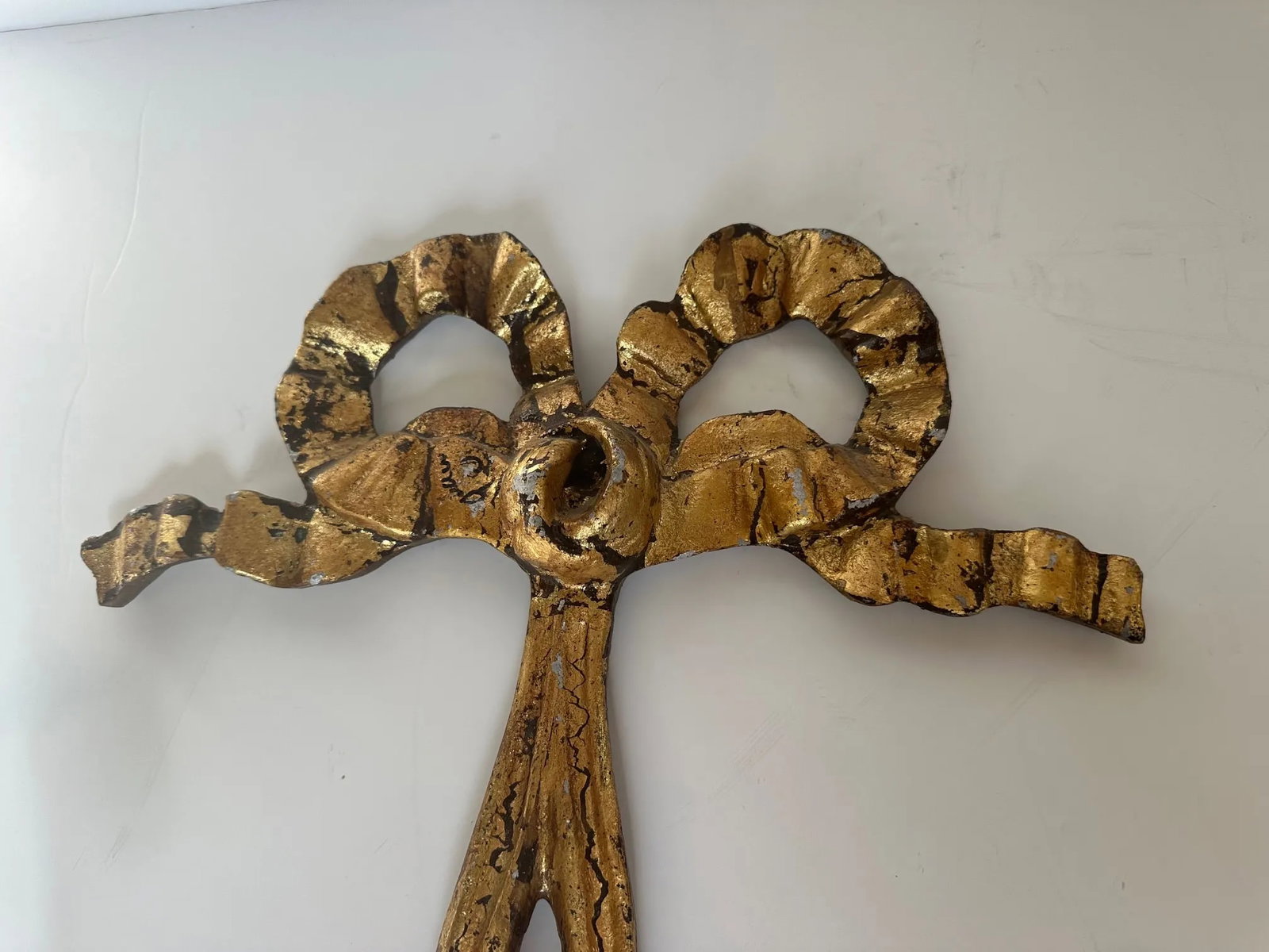 Bow Motif French Candle Sconces -A Pair - 4