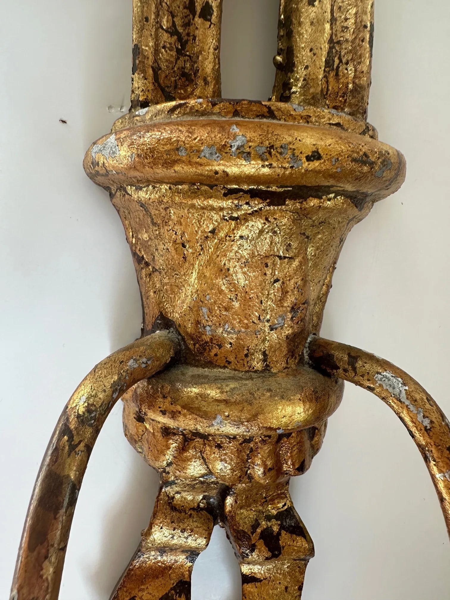 Bow Motif French Candle Sconces -A Pair - 5