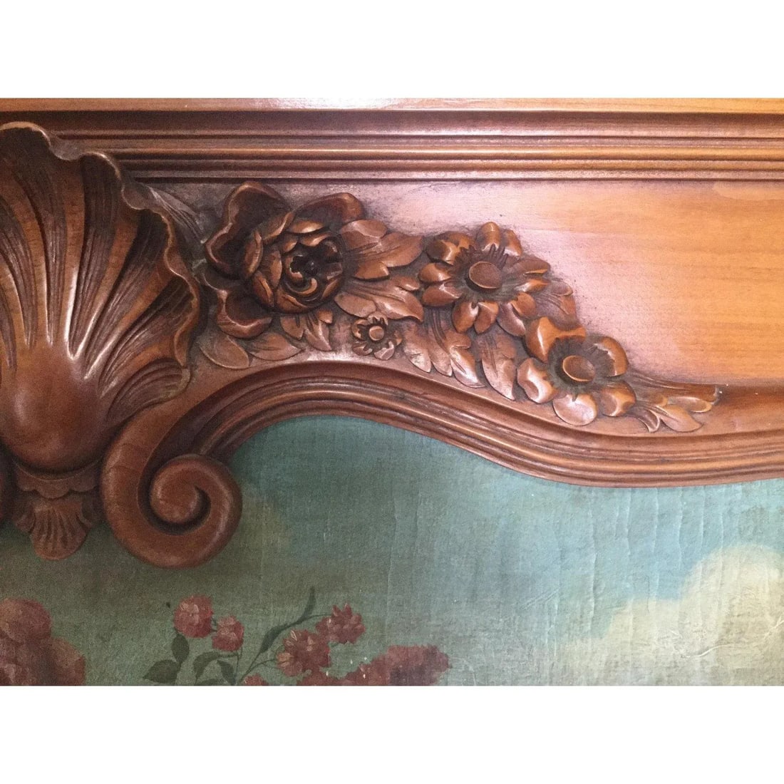 Antique French Trumeau Mirror - 6