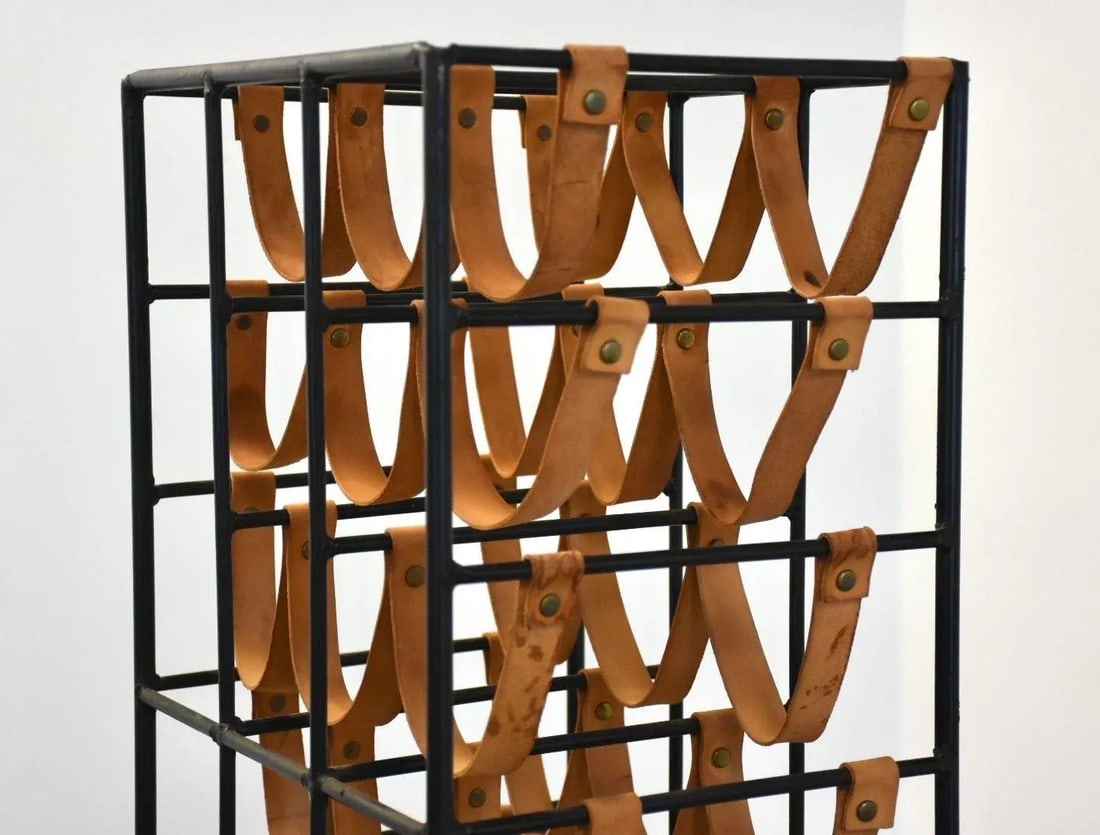 1970s Arthur Umanoff 48 Bottle Wine Rack - 2