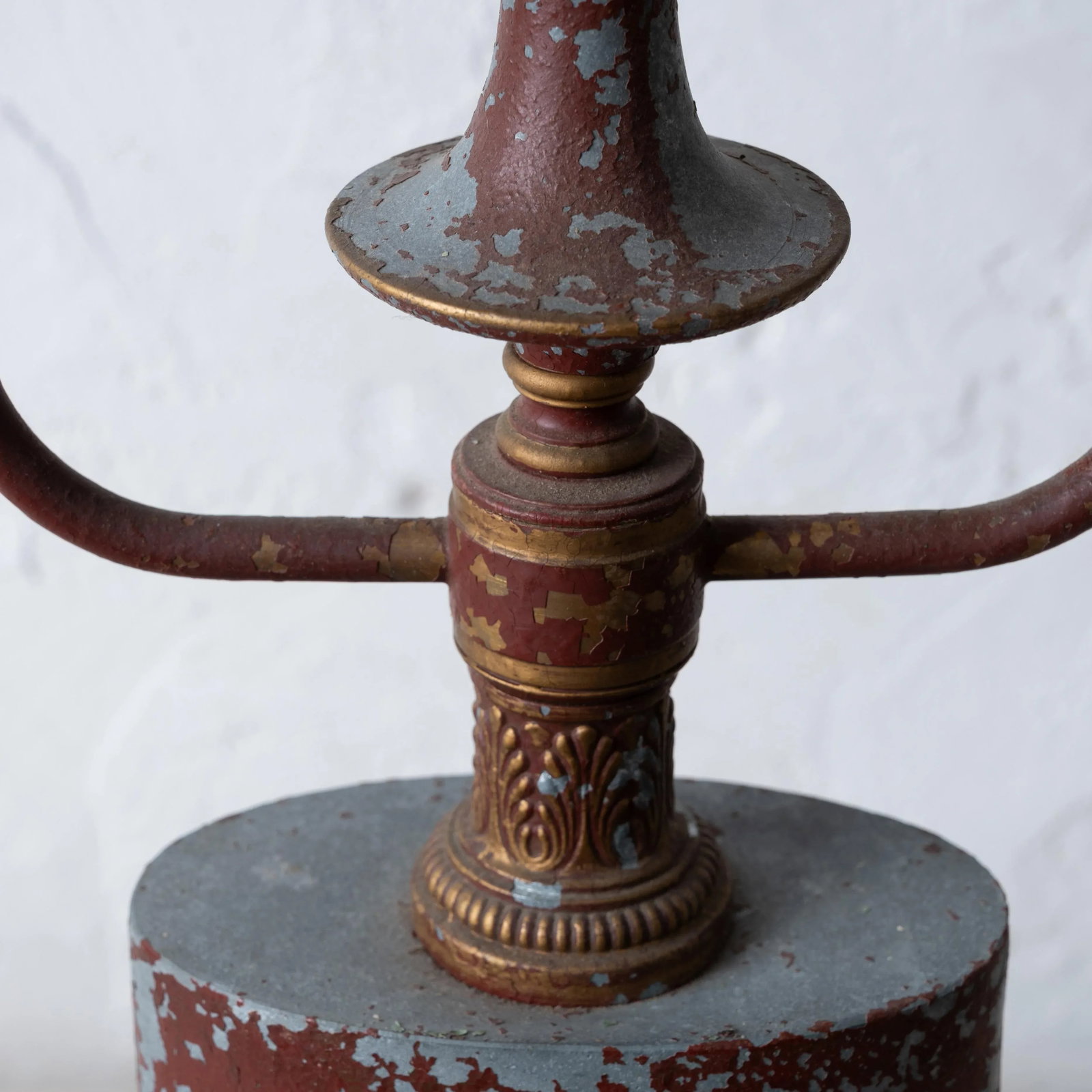 Distressed Tole Bouillotte Lamp - 12