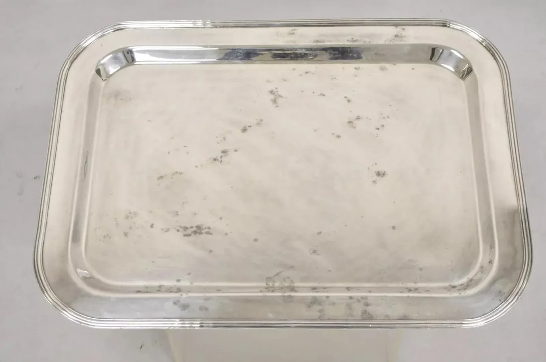 Vintage Devon Argentina Large English Regency Silver Plated Serving Platter Tray - 12