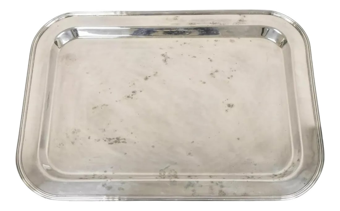 Vintage Devon Argentina Large English Regency Silver Plated Serving Platter Tray (1 of 12)