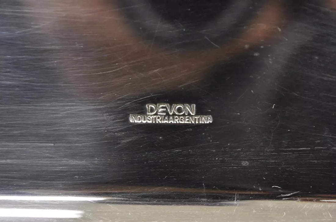 Vintage Devon Argentina Large English Regency Silver Plated Serving Platter Tray - 9