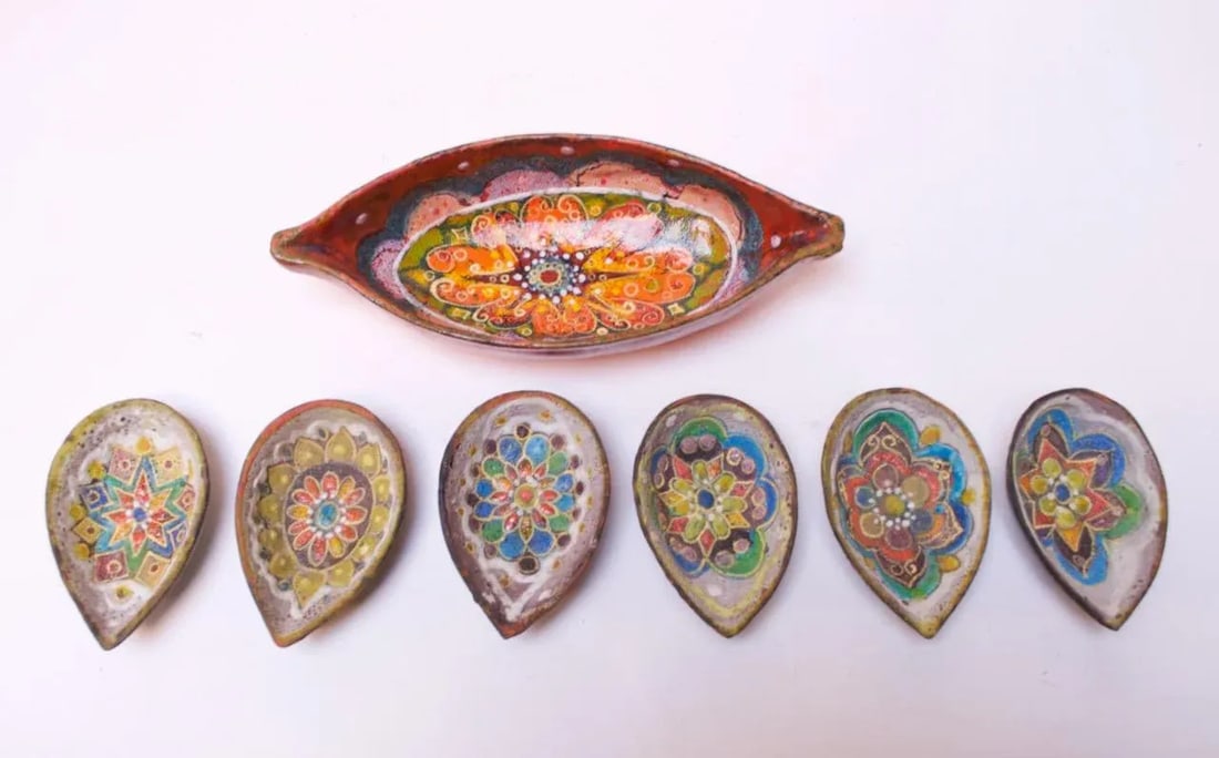 Set of Midcentury Italian Modern Zaramella Ceramic Serving and Condiment Bowls - 2