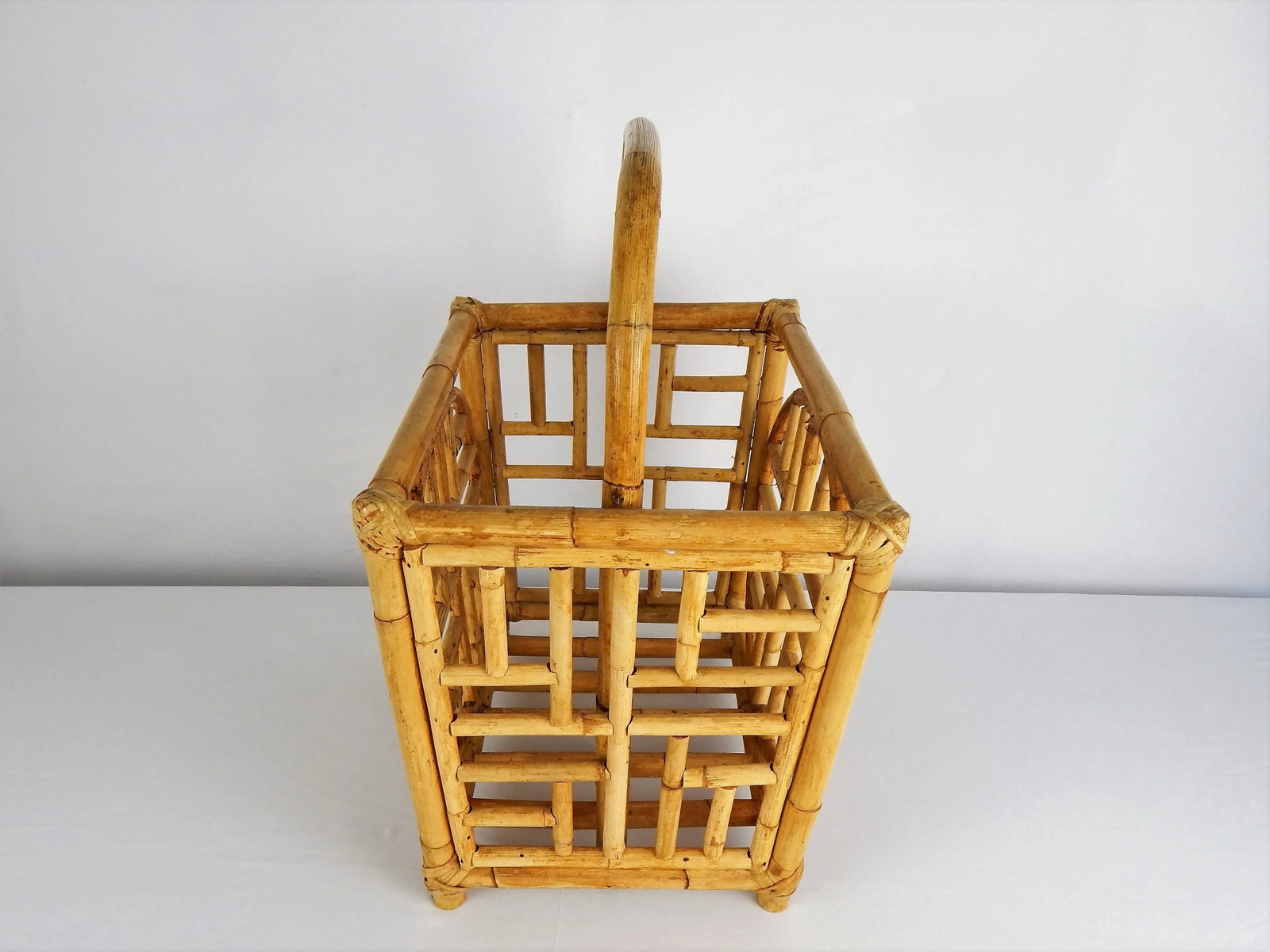 Asian Motif Bamboo Magazine Rack - 6