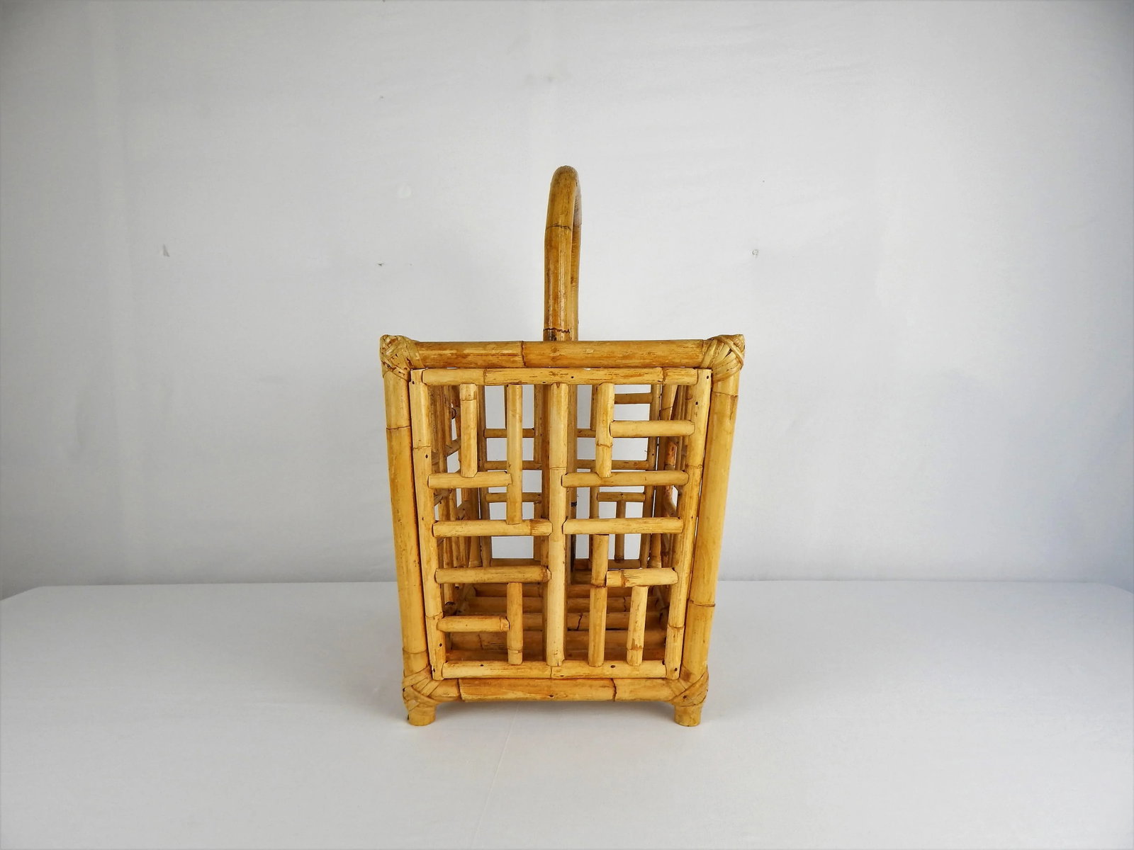 Asian Motif Bamboo Magazine Rack - 7