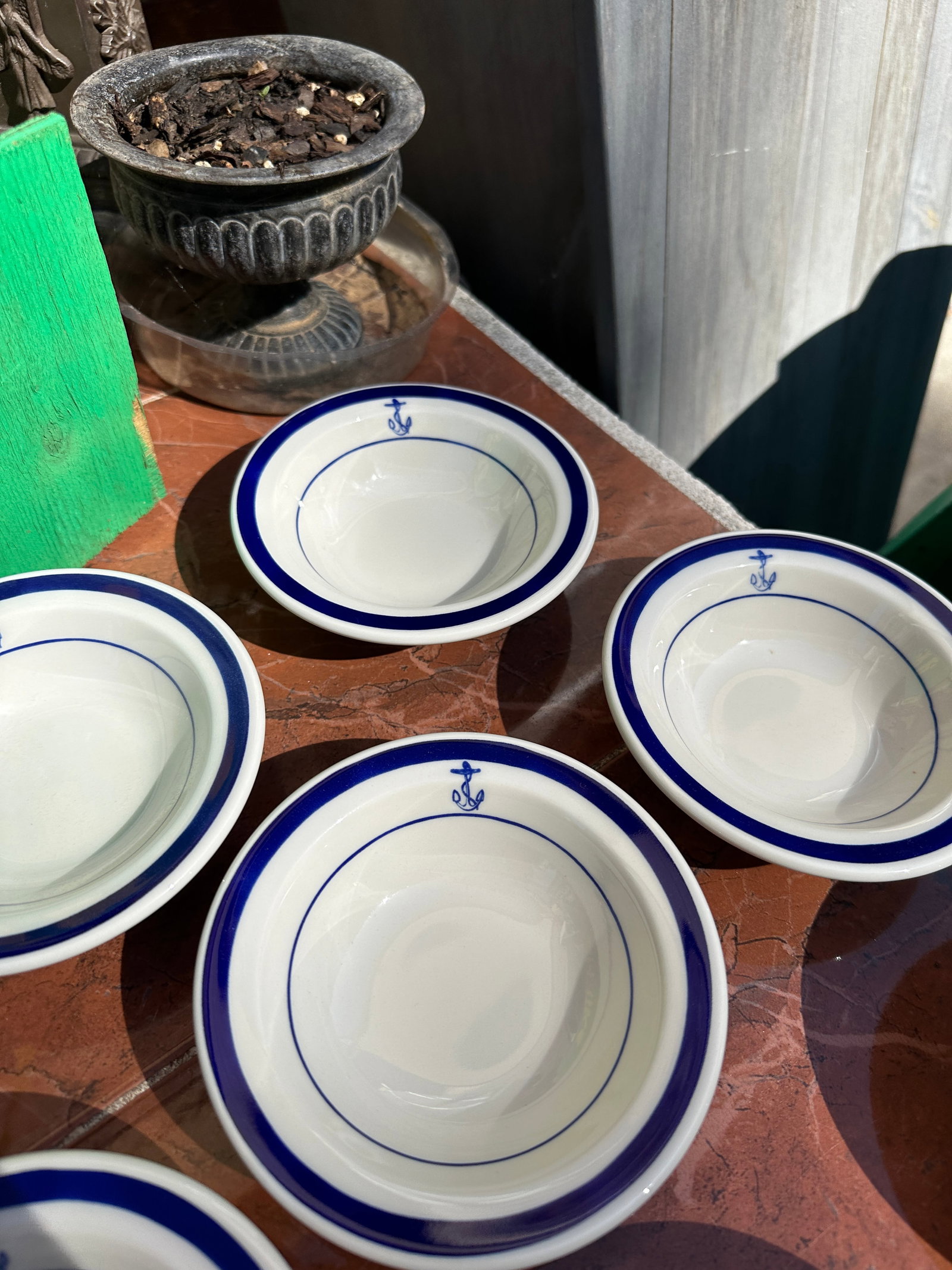 1970s Homer Laughlin China Nautical Augratin Dish Collection- Set of 12 - 4