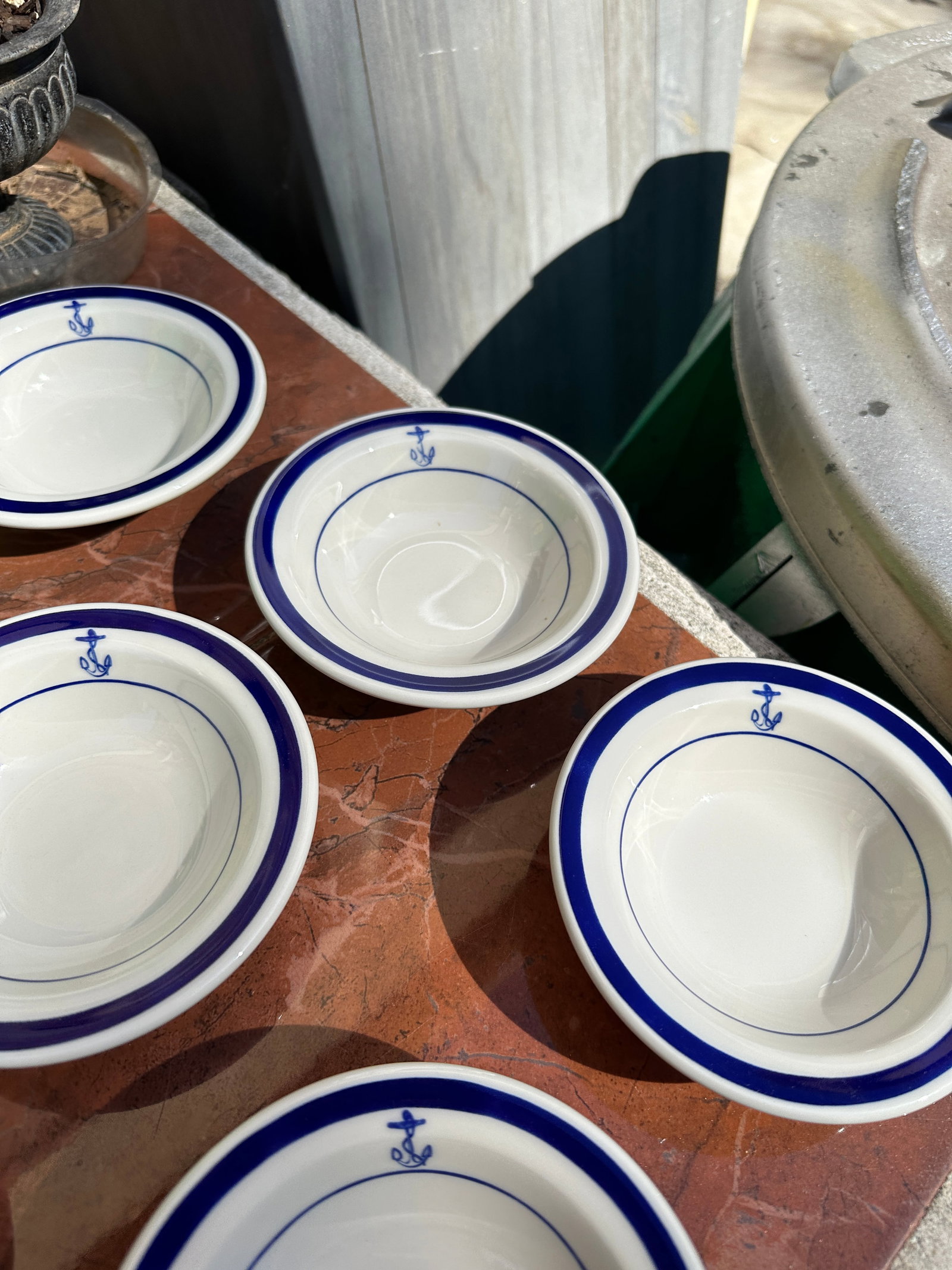1970s Homer Laughlin China Nautical Augratin Dish Collection- Set of 12 - 5