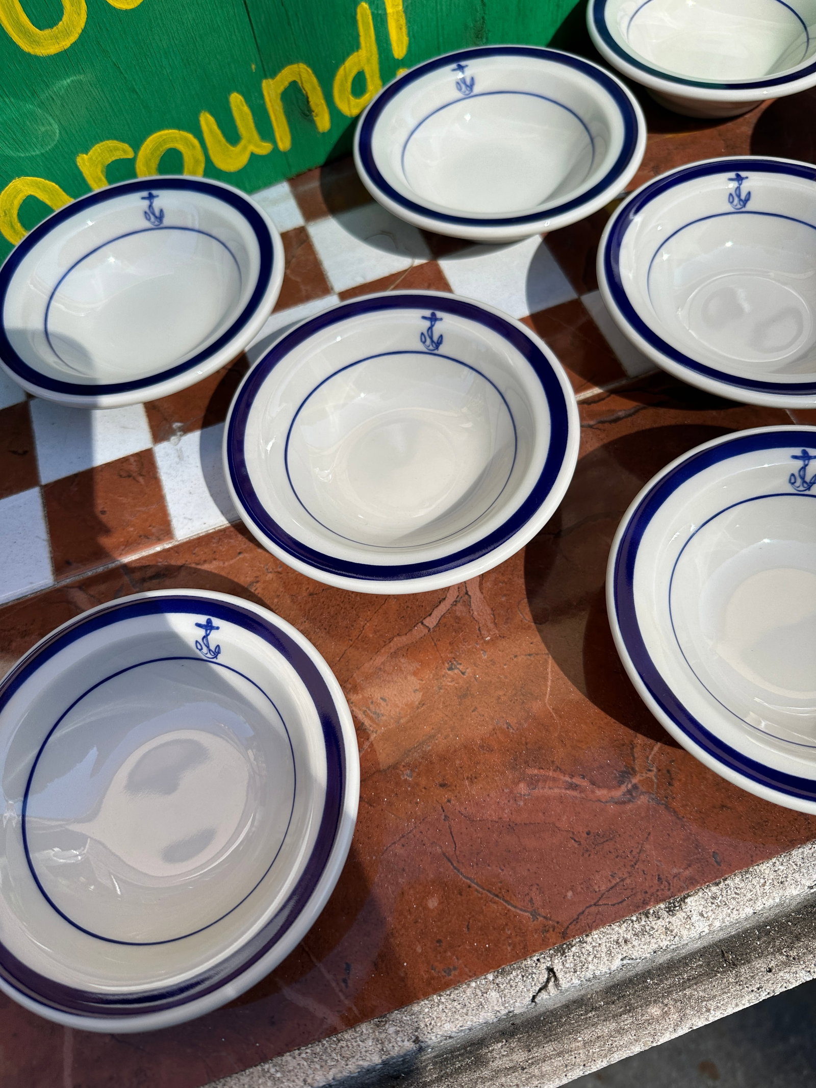 1970s Homer Laughlin China Nautical Augratin Dish Collection- Set of 12 - 8
