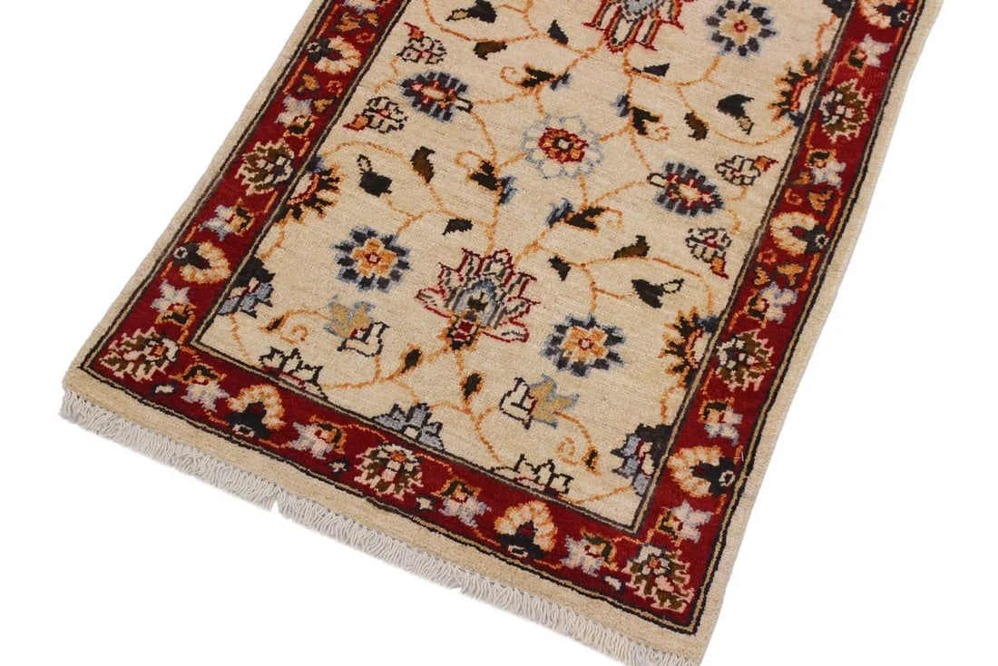 1990s Boho Chic 1990s Vintage Floral Ziegler Kafkaz Wool Rug - 2' * 2'11'' - 3