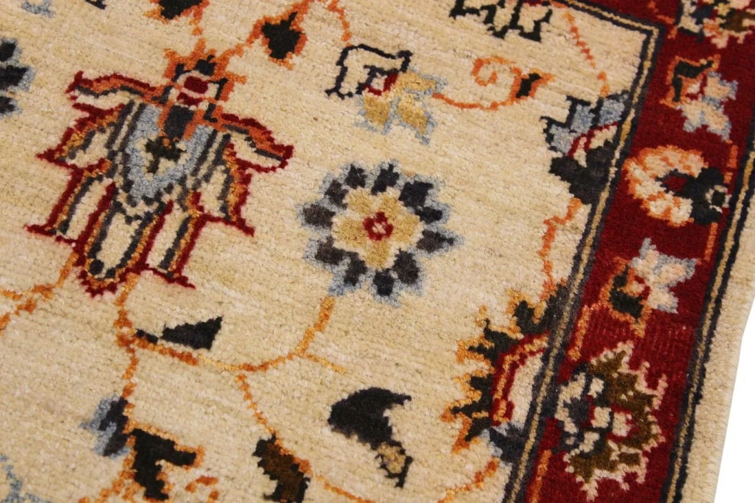 1990s Boho Chic 1990s Vintage Floral Ziegler Kafkaz Wool Rug - 2' * 2'11'' - 4