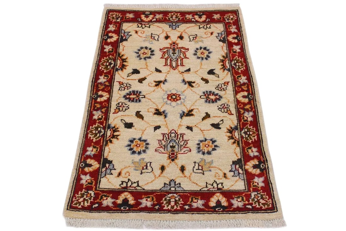 1990s Boho Chic 1990s Vintage Floral Ziegler Kafkaz Wool Rug - 2' * 2'11'' - 5