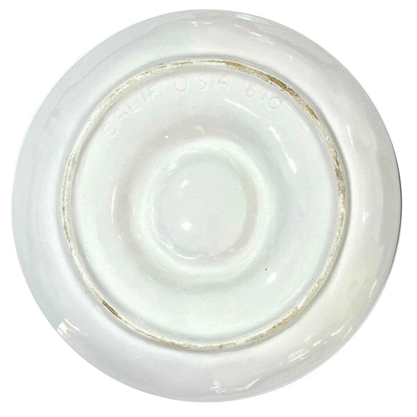 Mid 20th Century White Oyster Plate by California Pottery - 7