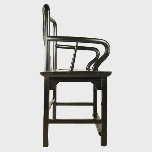 19th Century Chinese Black Guanmaoyi Chair - 3