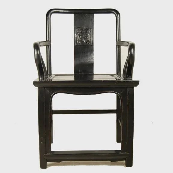 19th Century Chinese Black Guanmaoyi Chair - 5