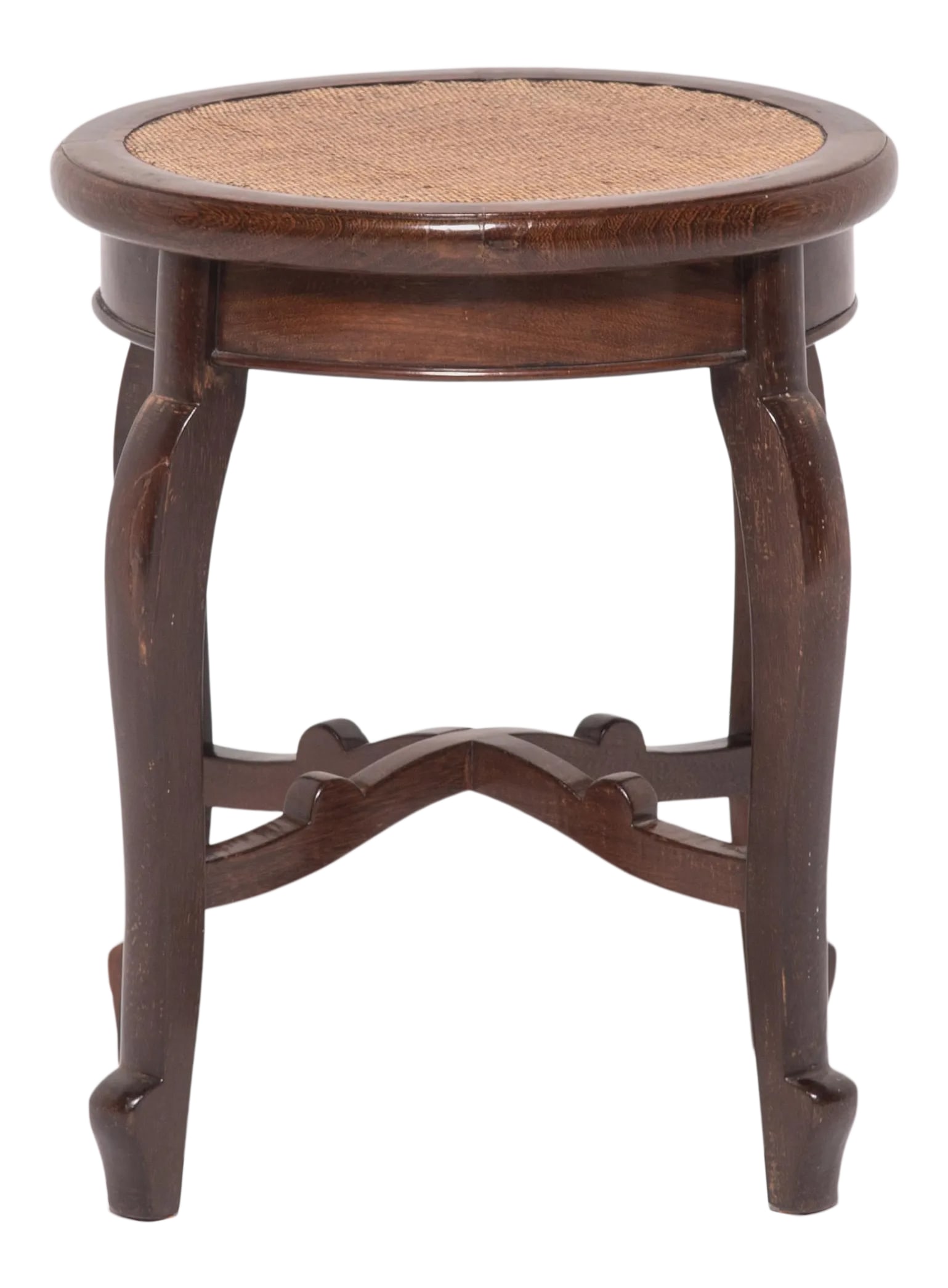 Chinese en Pointe Oval Woven Top Stool (1 of 5)