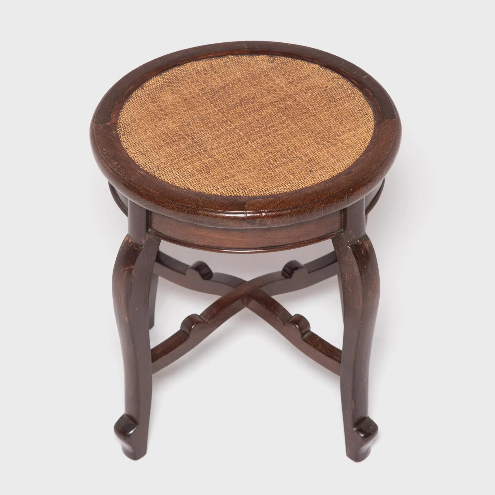 Chinese en Pointe Oval Woven Top Stool - 2