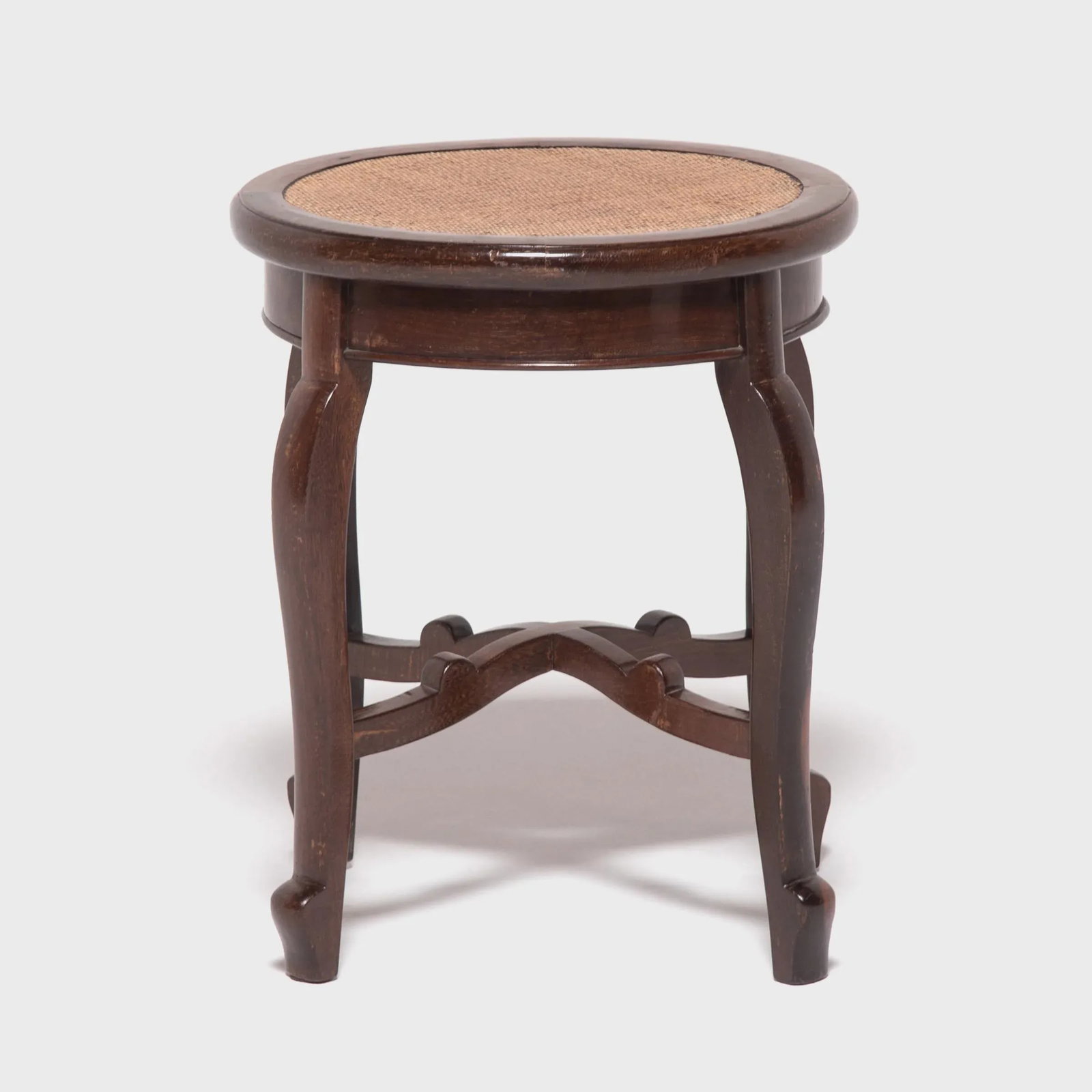 Chinese en Pointe Oval Woven Top Stool - 4