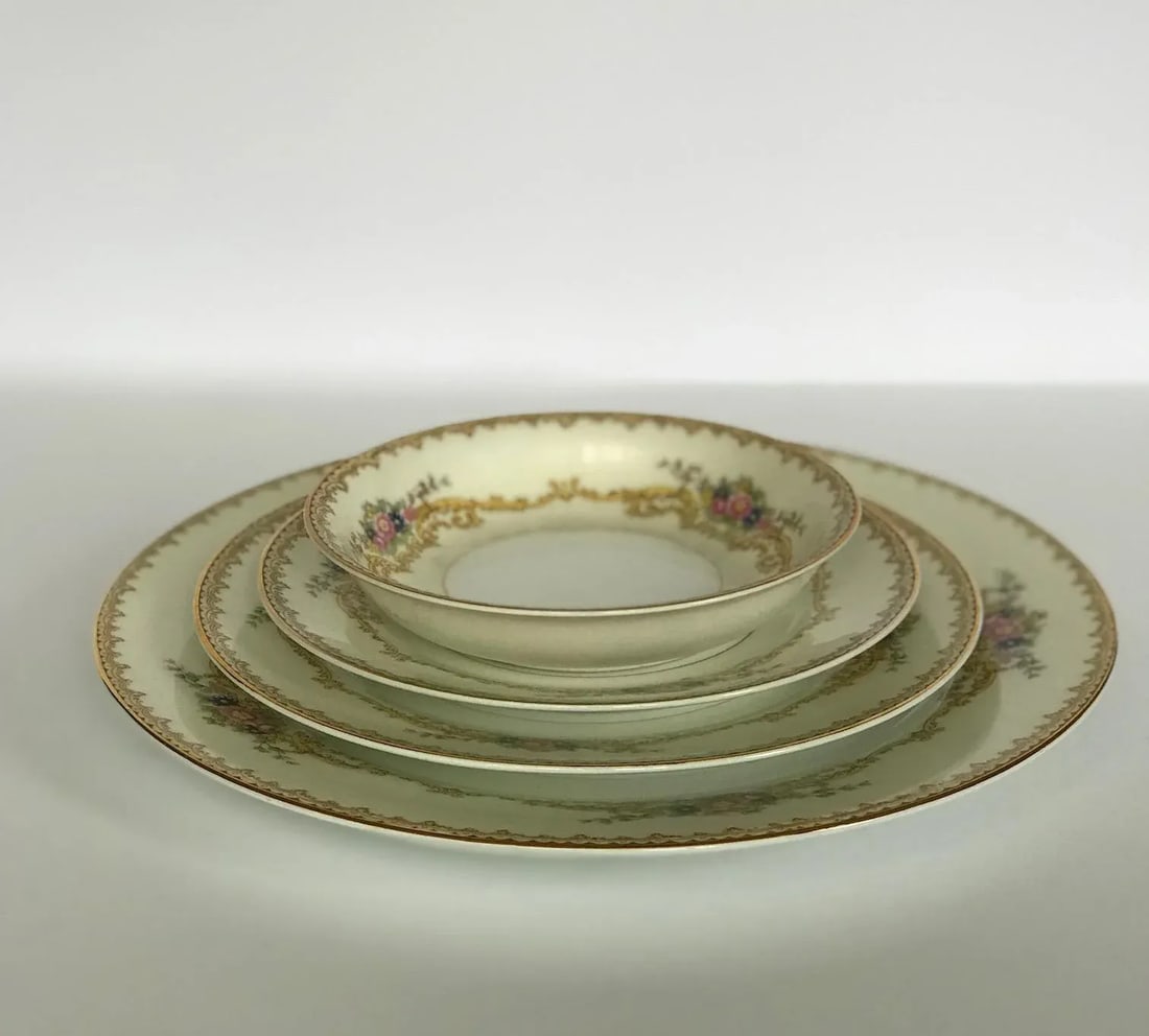 Vintage Noritake China Farland Pattern - Set of 50 - 3