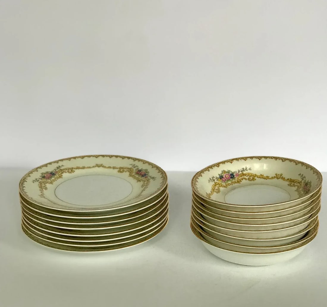 Vintage Noritake China Farland Pattern - Set of 50 - 6