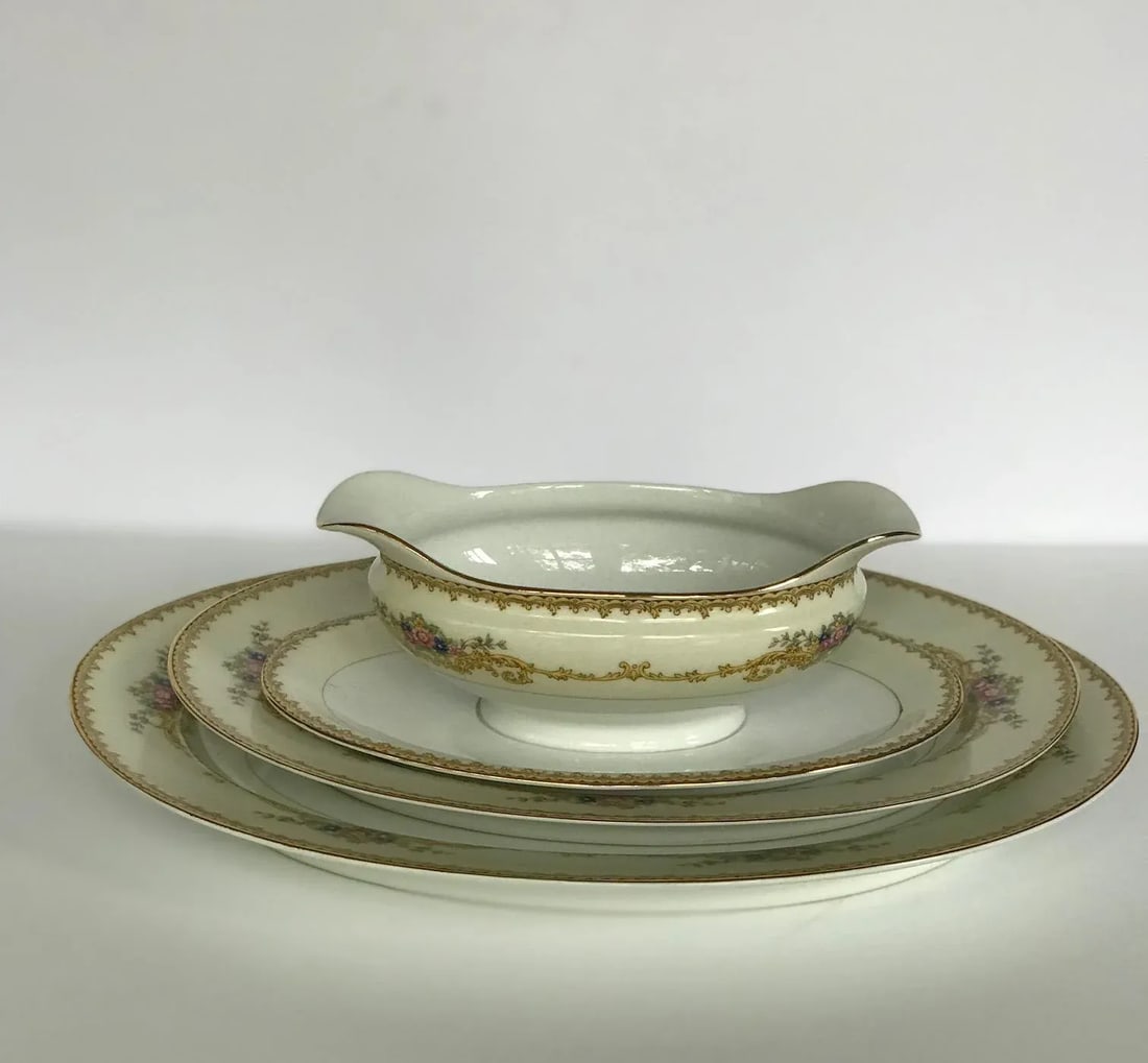 Vintage Noritake China Farland Pattern - Set of 50 - 7