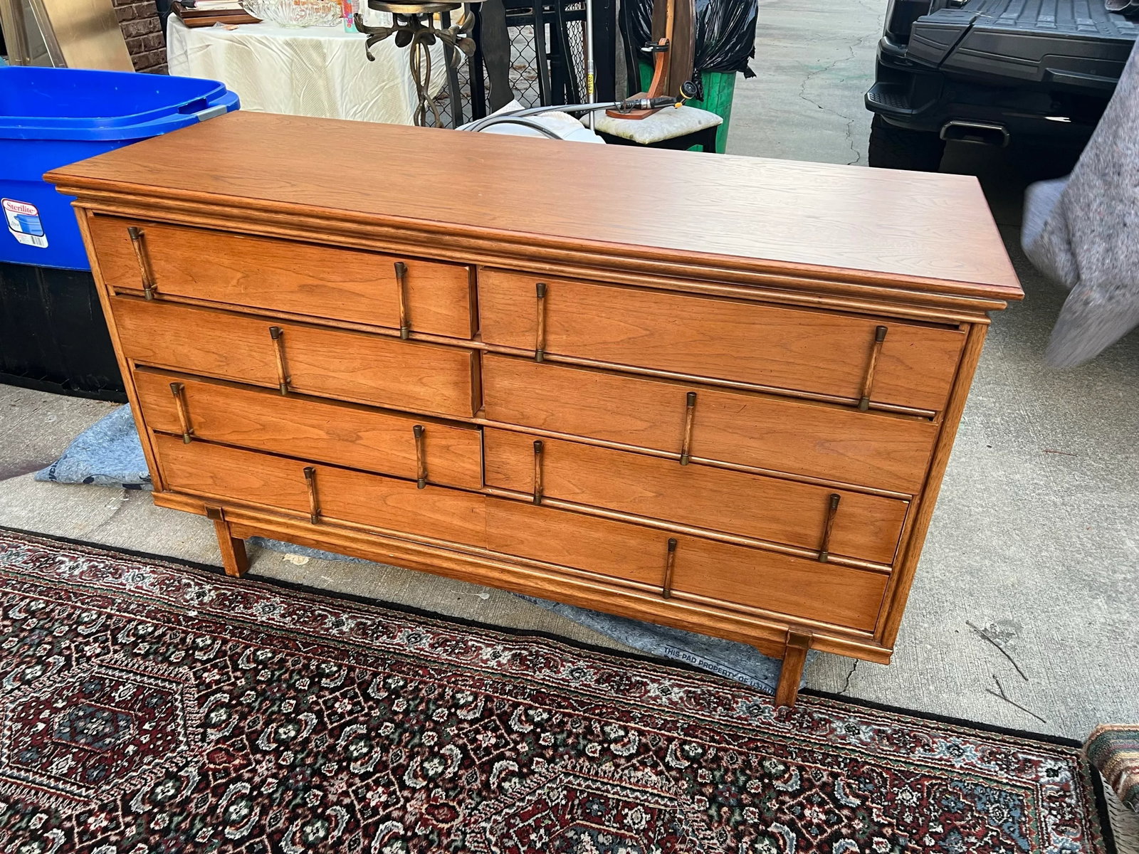 1970s Wooden Thomasville Tamerlane Dresser - 2