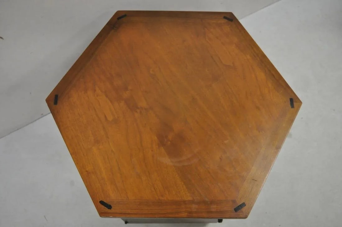 Mid 20th Century Lane Altavista Mid Century Modern Walnut 2 Door Side Drum Cabinet End Table - 3