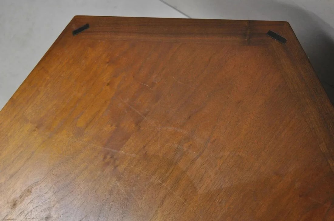 Mid 20th Century Lane Altavista Mid Century Modern Walnut 2 Door Side Drum Cabinet End Table - 7