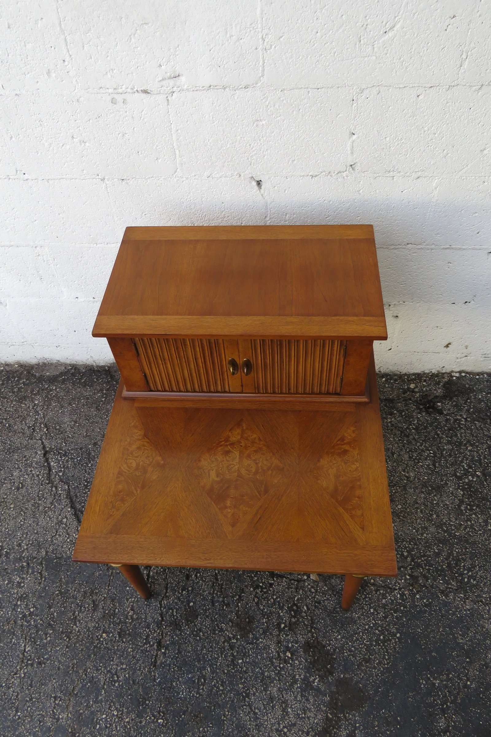 American of Martinsville Mid Century Modern Two Tiers Side End Lamp Table 5978 - 3