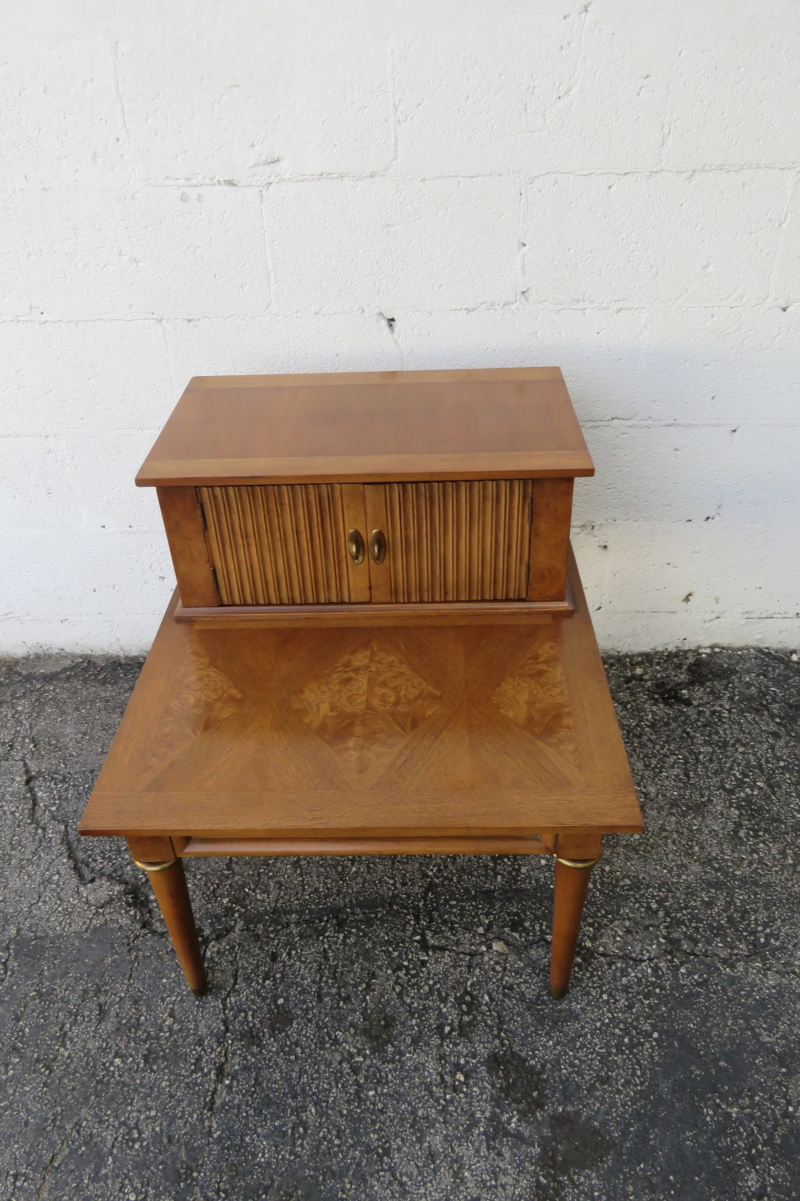 American of Martinsville Mid Century Modern Two Tiers Side End Lamp Table 5978 - 4