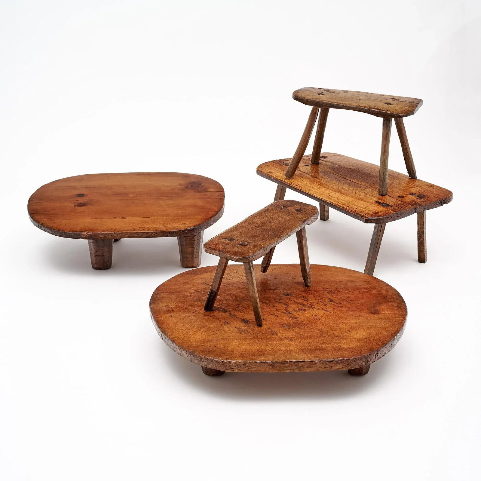 Italian Arte Povera Antique Stool - 10