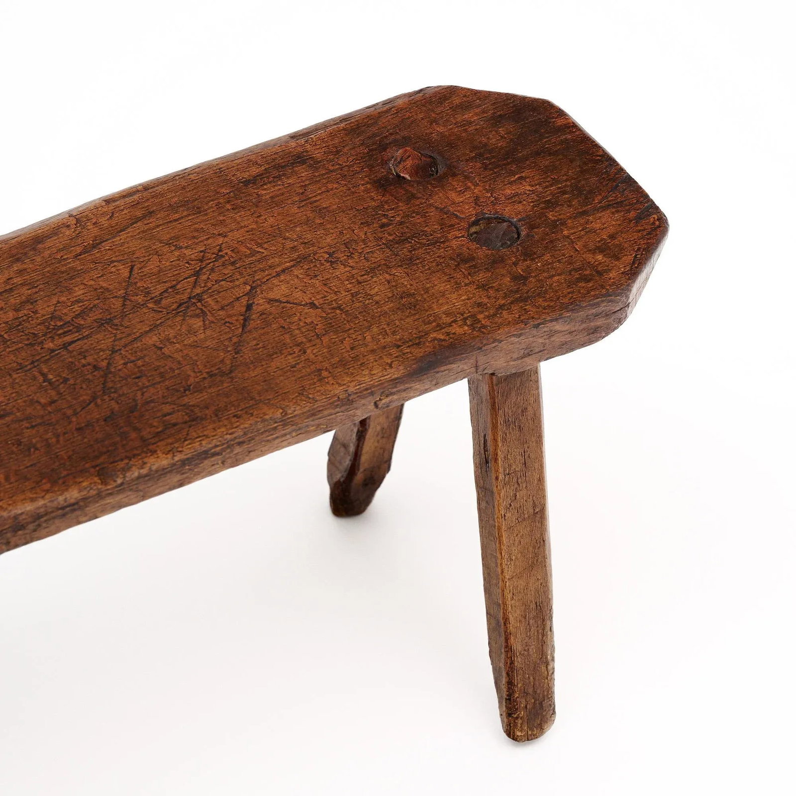 Italian Arte Povera Antique Stool - 7